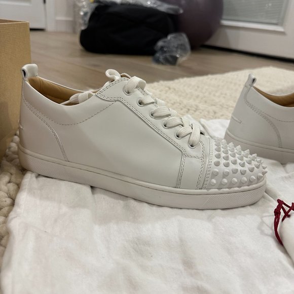 Christian Loubutin Louis Junior Spikes Flat Calf - Picture 3 of 5